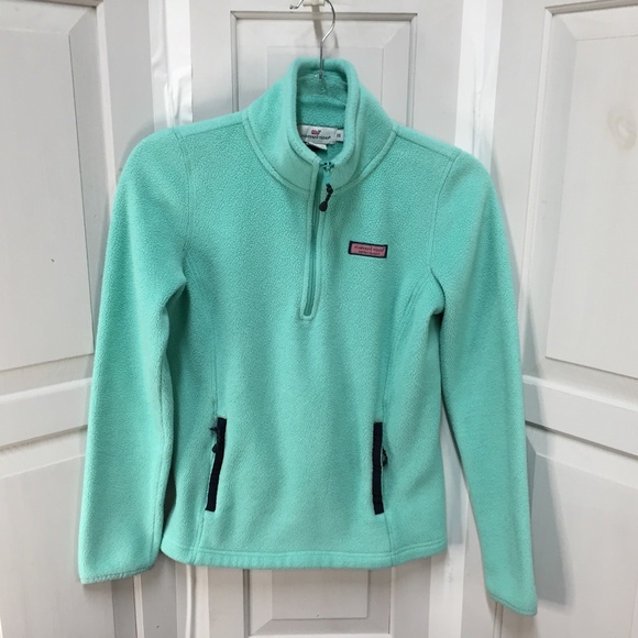 Vineyard Vines Tops - Vineyard Vines Mint Green Fleece Pullover